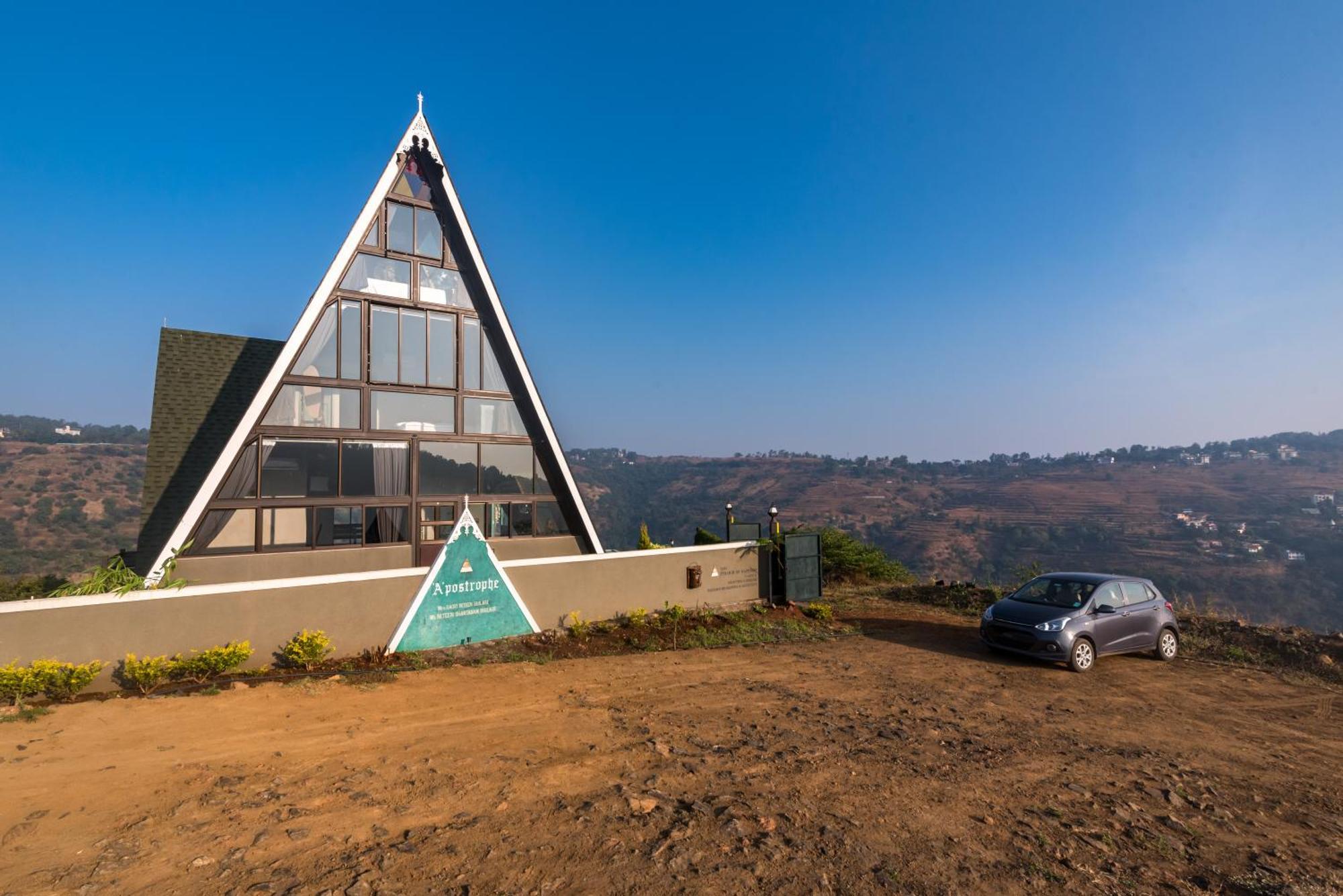 Saffronstays A Vantage, Panchgani - A Pyramid Shaped Unique Luxury Villa With Infinity Valley Views Buitenkant foto
